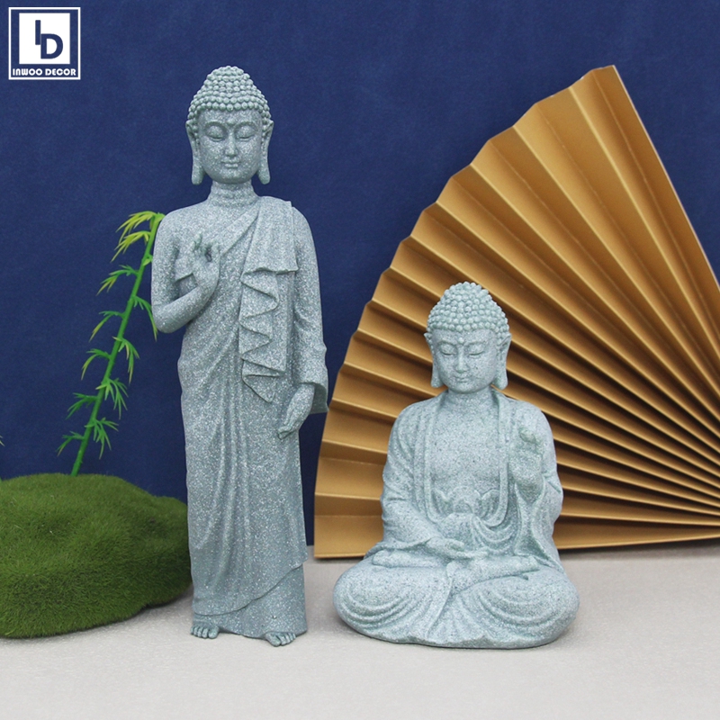 Bonsai Garden Thailand - Buddha in pietra Piccoli monchi Statua