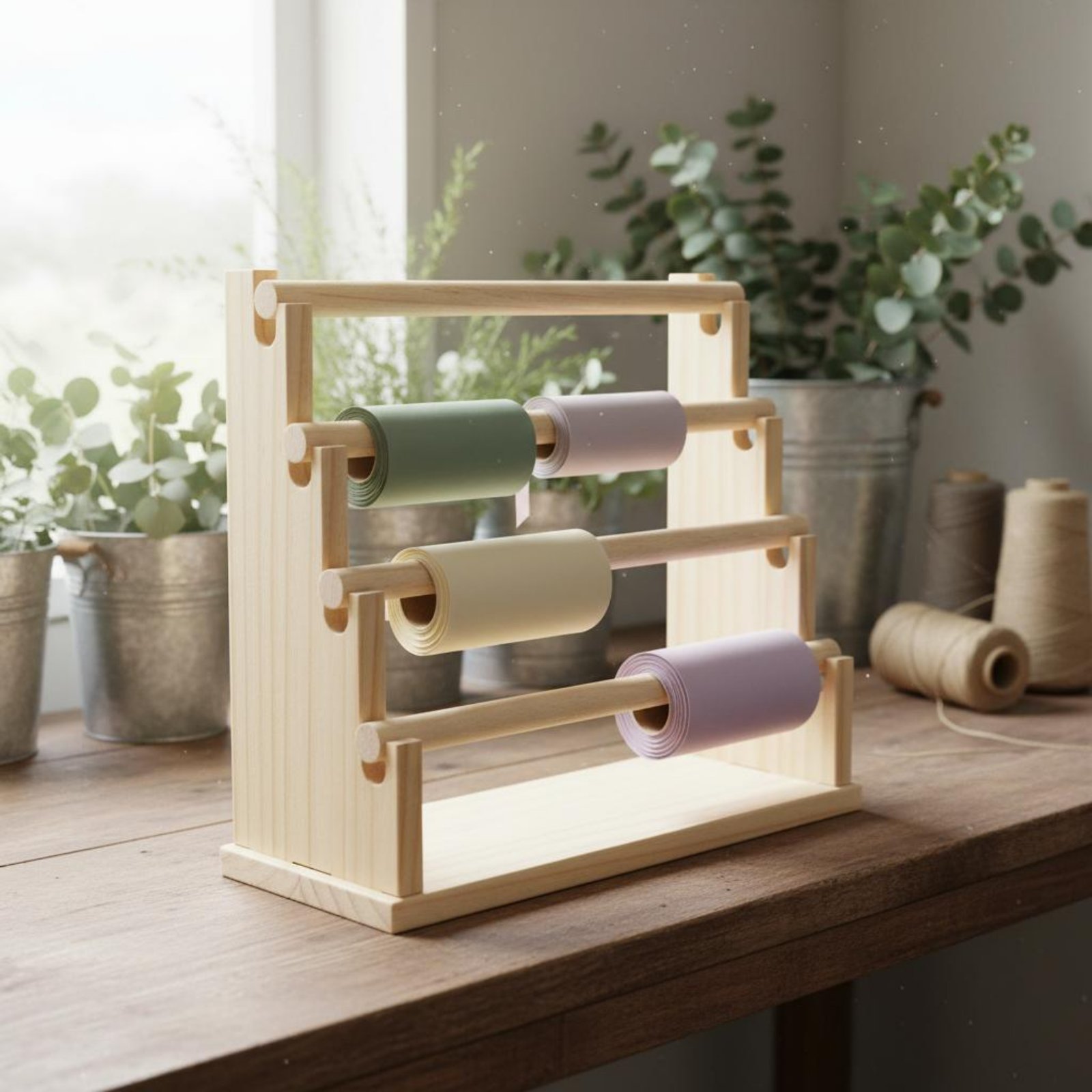 Display Stand Wood - Portagioie da Tavolo in Legno Naturale,