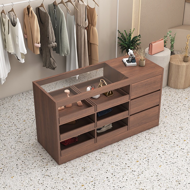 Display Stand Wood - Negozio di abbigliamento Negozio di abbigliamento