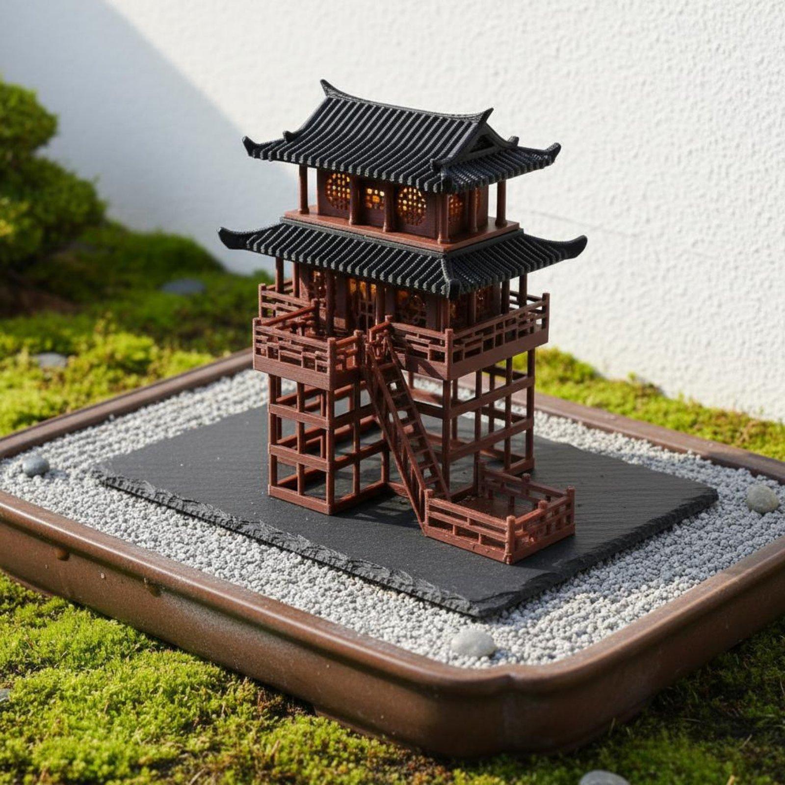 Landscape Bonsai Garden - Pagoda in Plastica per Bonsai da