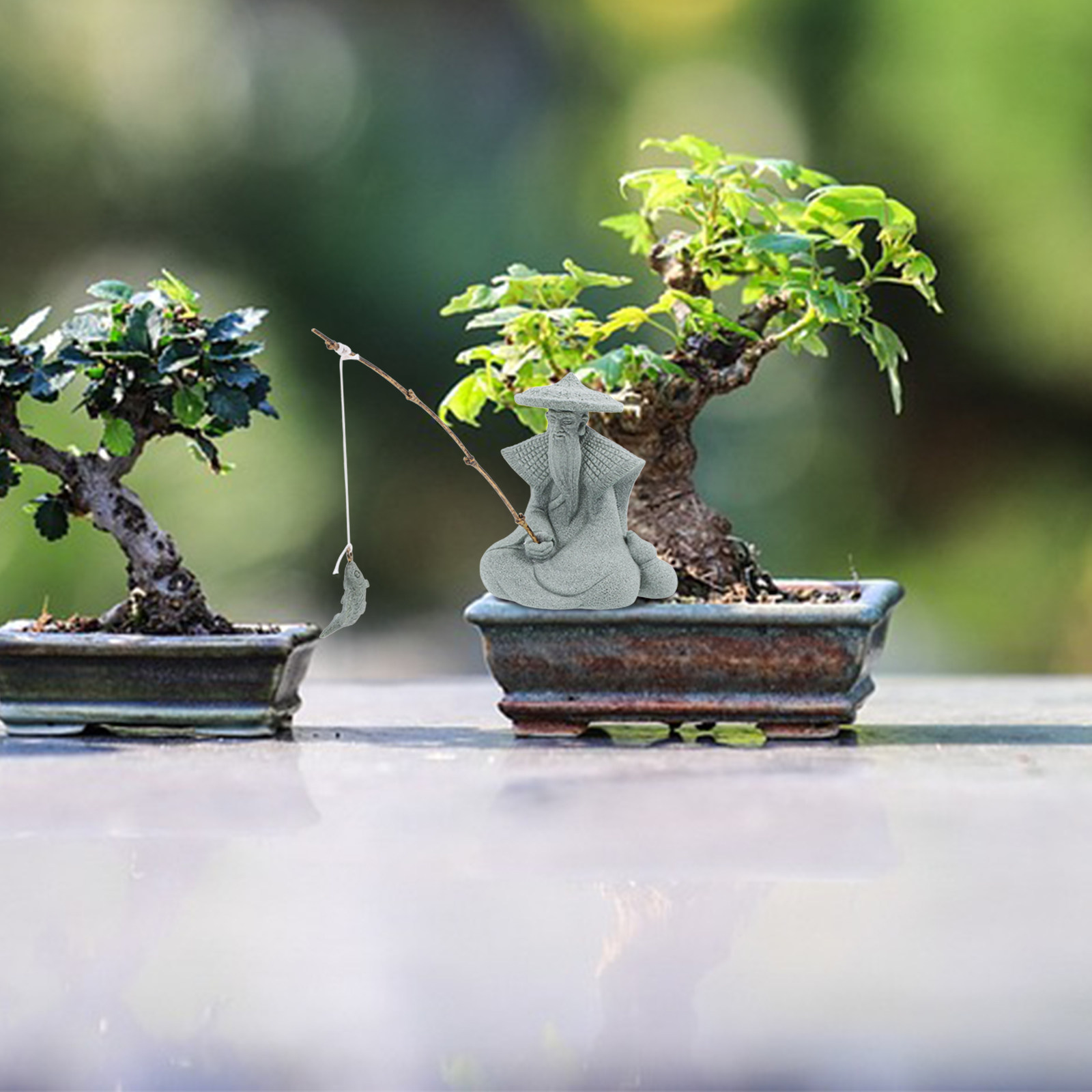 Statua di Mini Pescatore in Re - Landscape Bonsai Garden recensione e prezzo