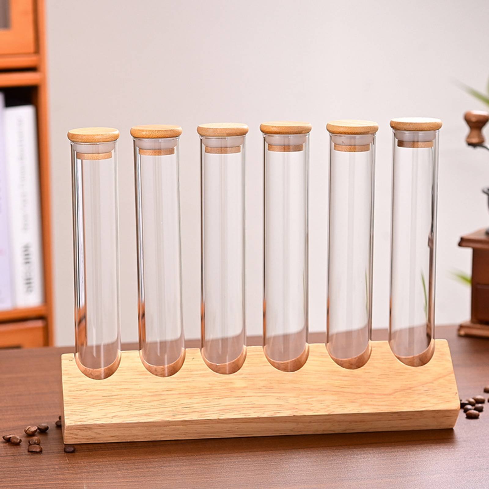 Set di Contenitori in Vetro co - Display Stand Wood recensione e prezzo