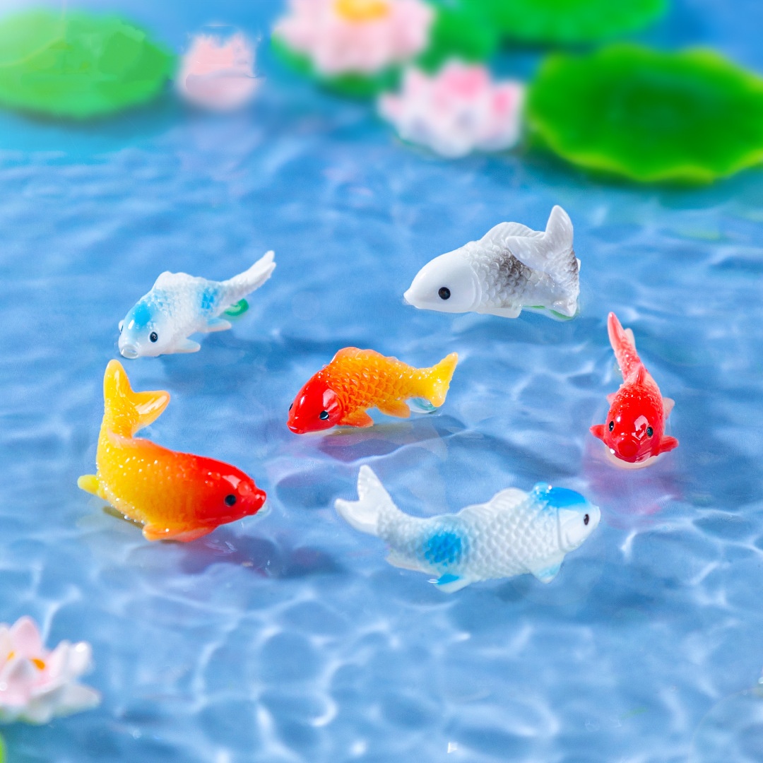 10 pezzi mini koi pesci figuri - Landscape Bonsai Garden recensione e prezzo
