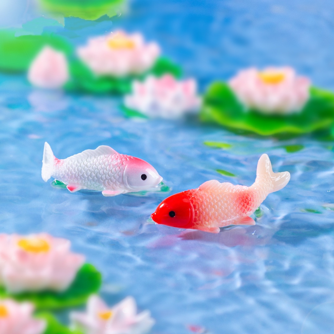 10 pezzi mini koi pesci figuri - Landscape Bonsai Garden recensione e prezzo