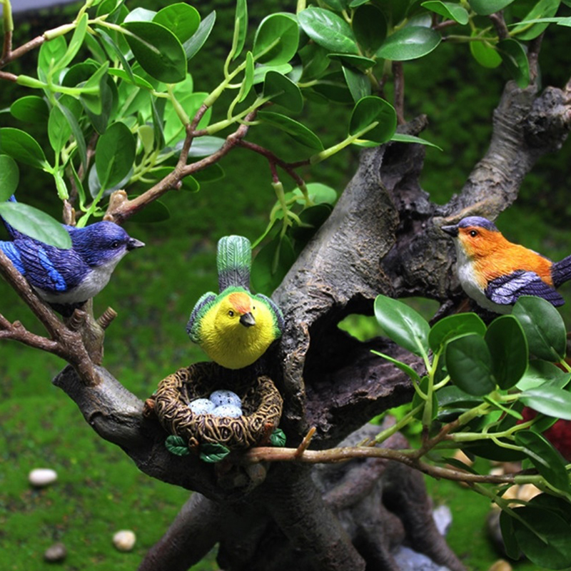 Set di 4 Miniature di Uccelli  - Bonsai Garden Europe recensione e prezzo